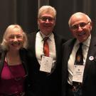 Prof. Kenneth Brown (middle) at the award lecture with Leslie Lewinter-Suskind and Robert Suskind