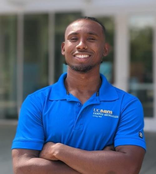 Makhi Jones in UCD polo shirt